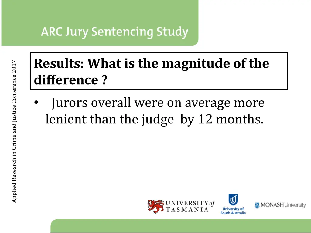 results what is the magnitude of the difference