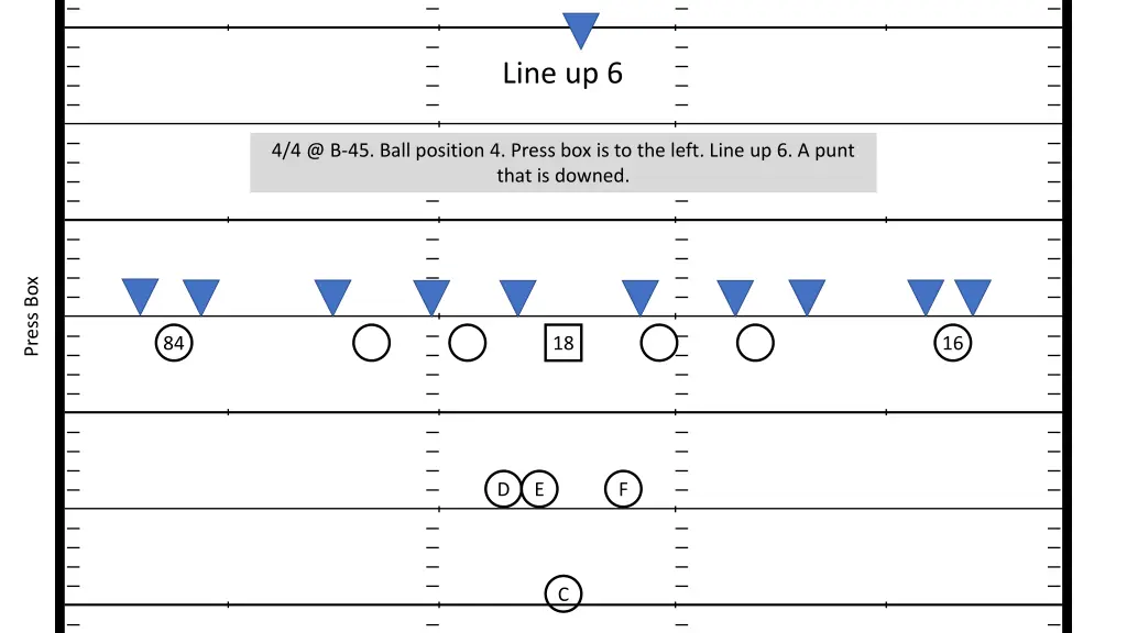 line up 6