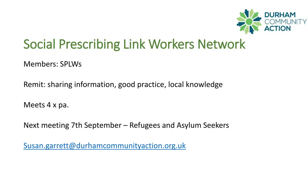 social prescribing link workers network social