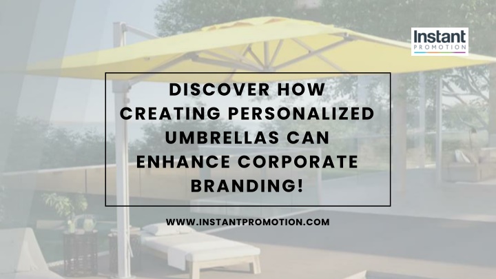 discover how creating personalized umbrellas