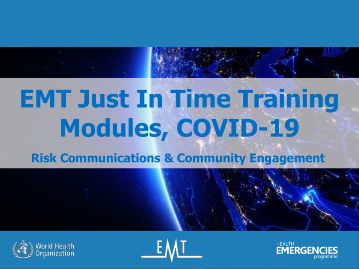 emt just in time training modules covid 19