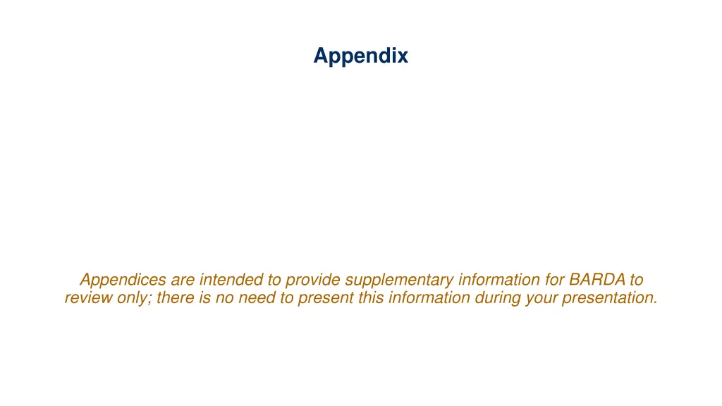 appendix