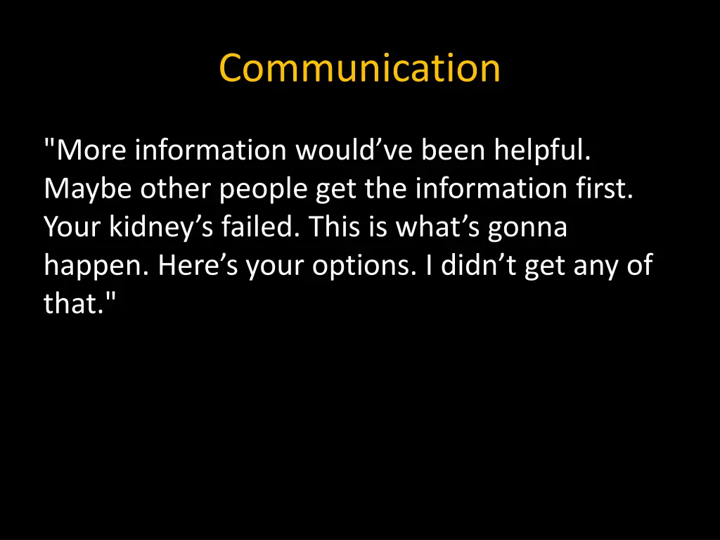 communication