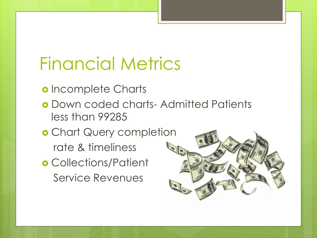 financial metrics