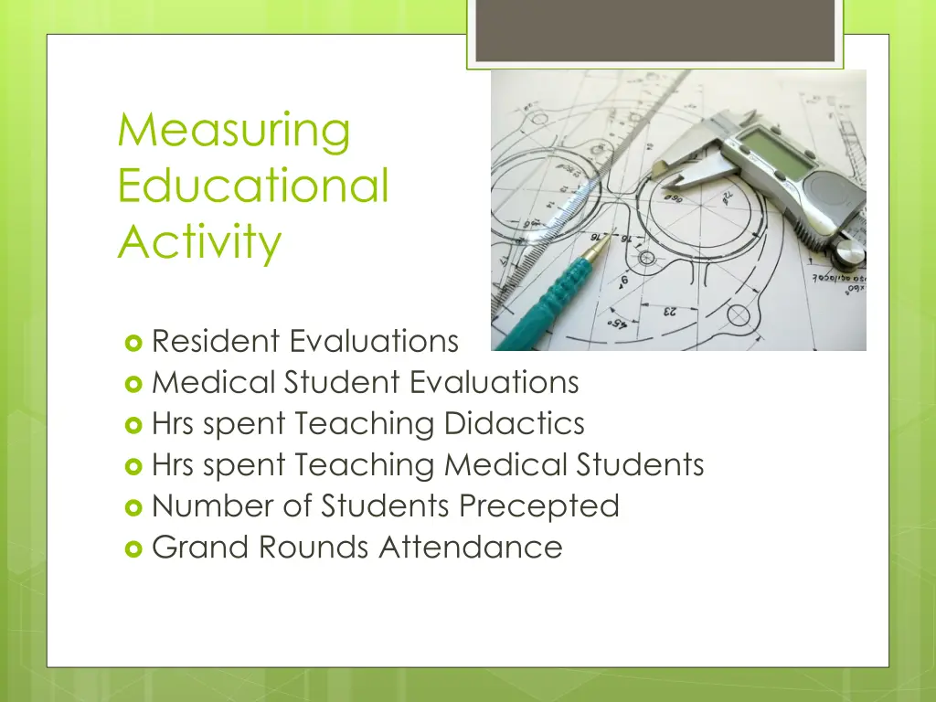 measuring educational activity