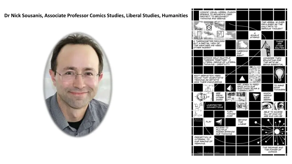 dr nick sousanis associate professor comics