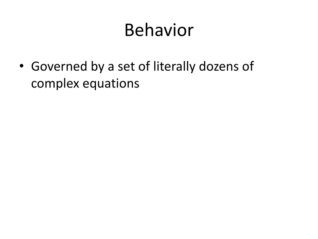 behavior