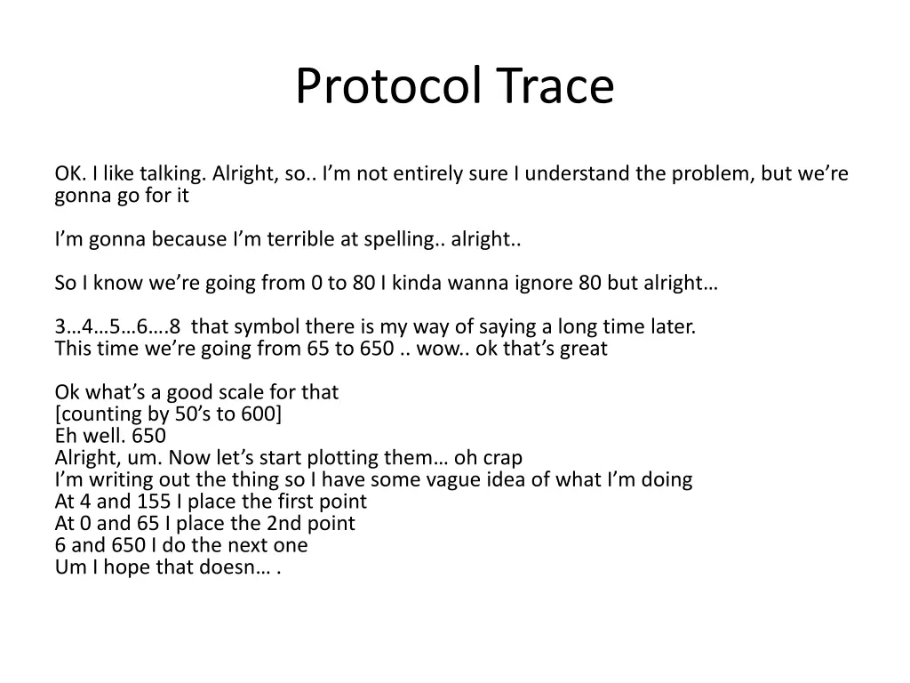 protocol trace