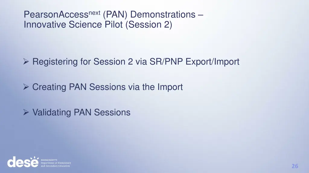 pearsonaccess next pan demonstrations innovative