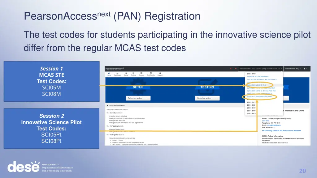 pearsonaccess next pan registration 1