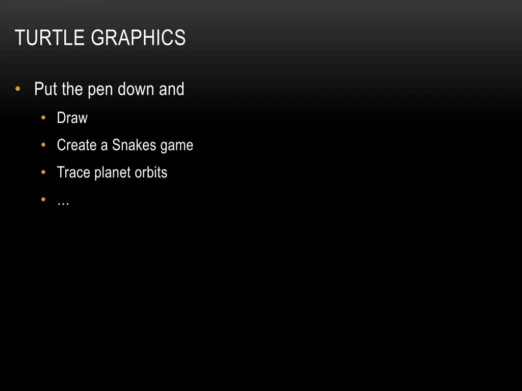 turtle graphics