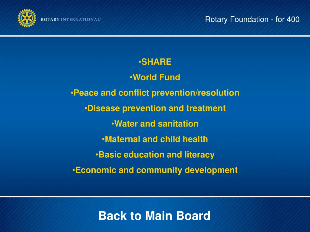 rotary foundation for 400 1