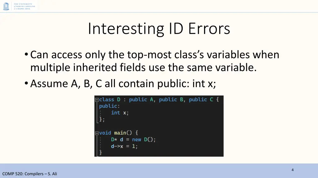 interesting id errors