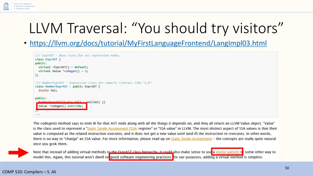 llvm traversal you should try visitors https llvm