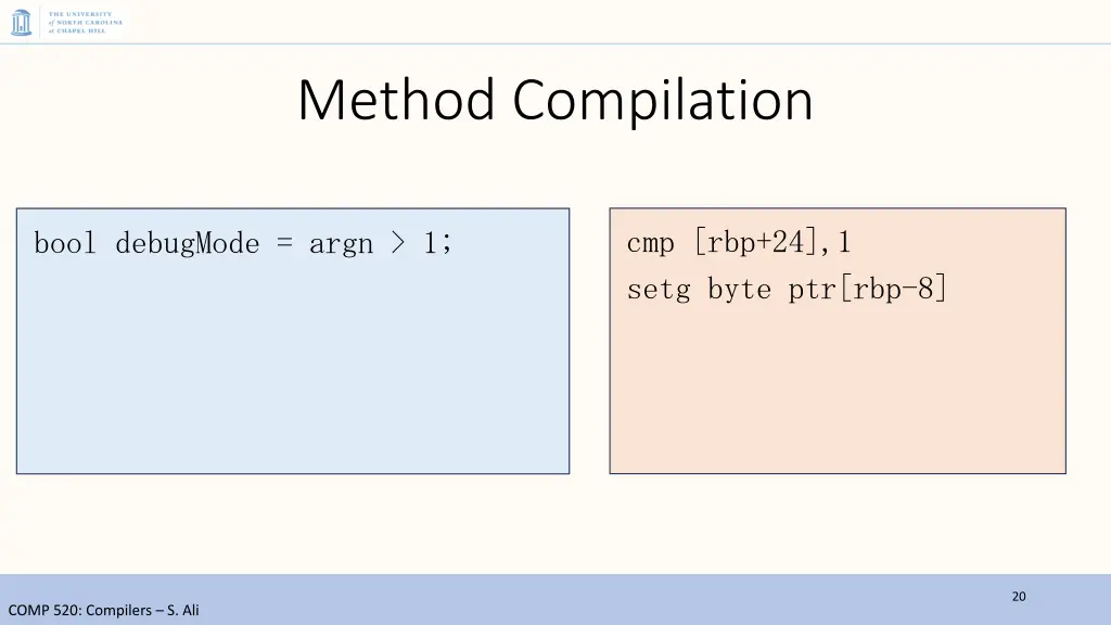 method compilation