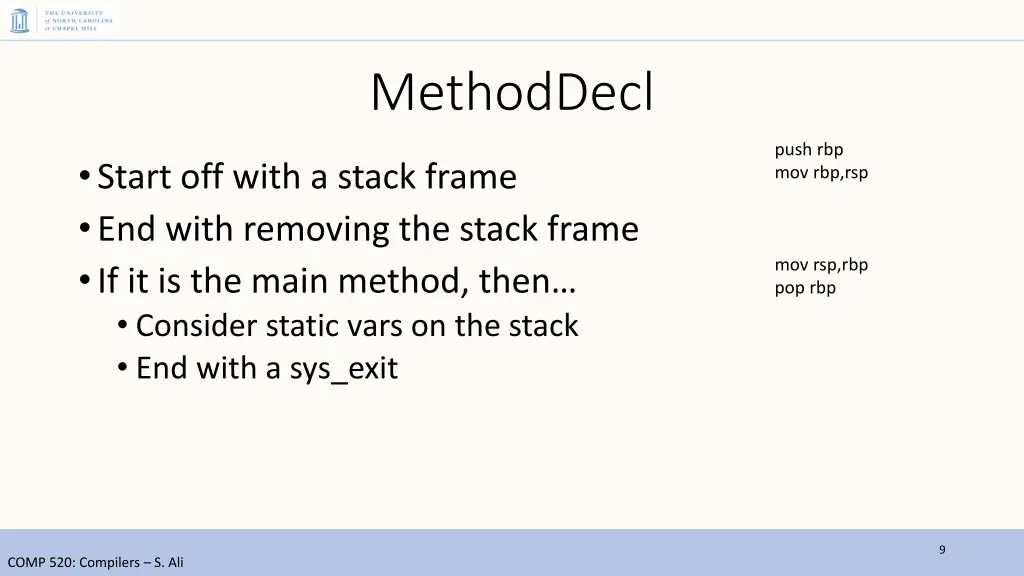 methoddecl