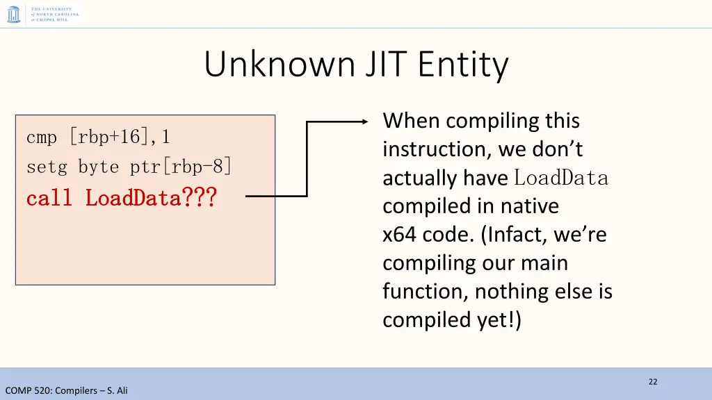 unknown jit entity