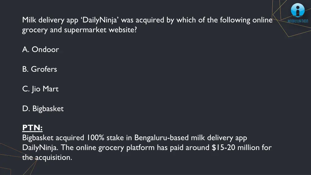 milk delivery app dailyninja was acquired