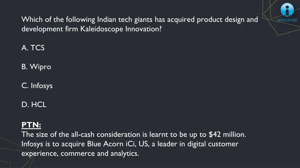 which of the following indian tech giants