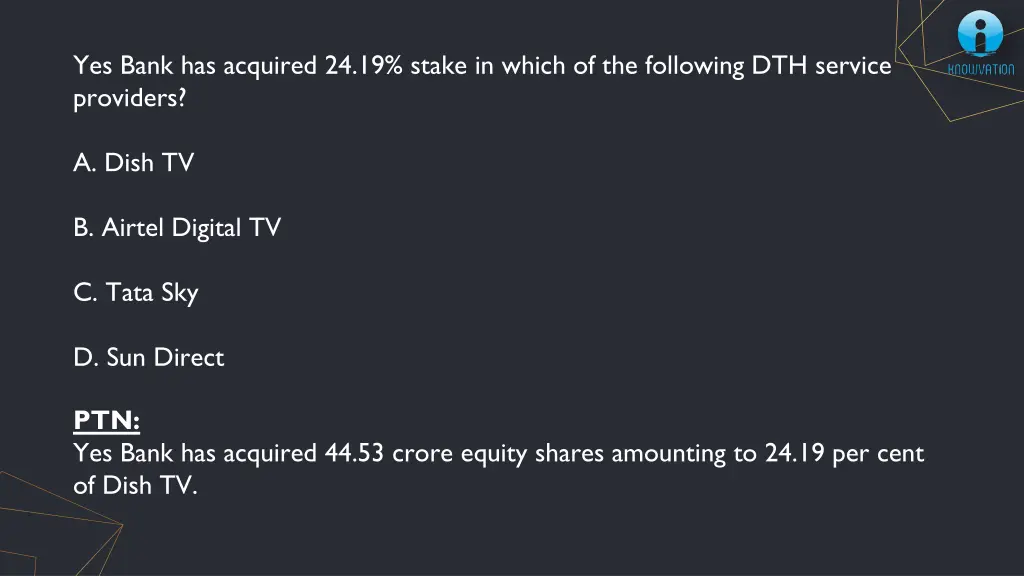 yes bank has acquired 24 19 stake in which