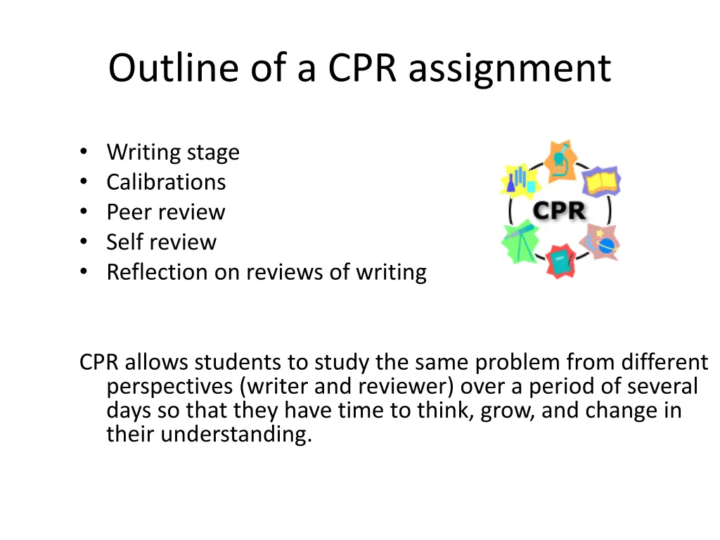 outline of a cpr assignment