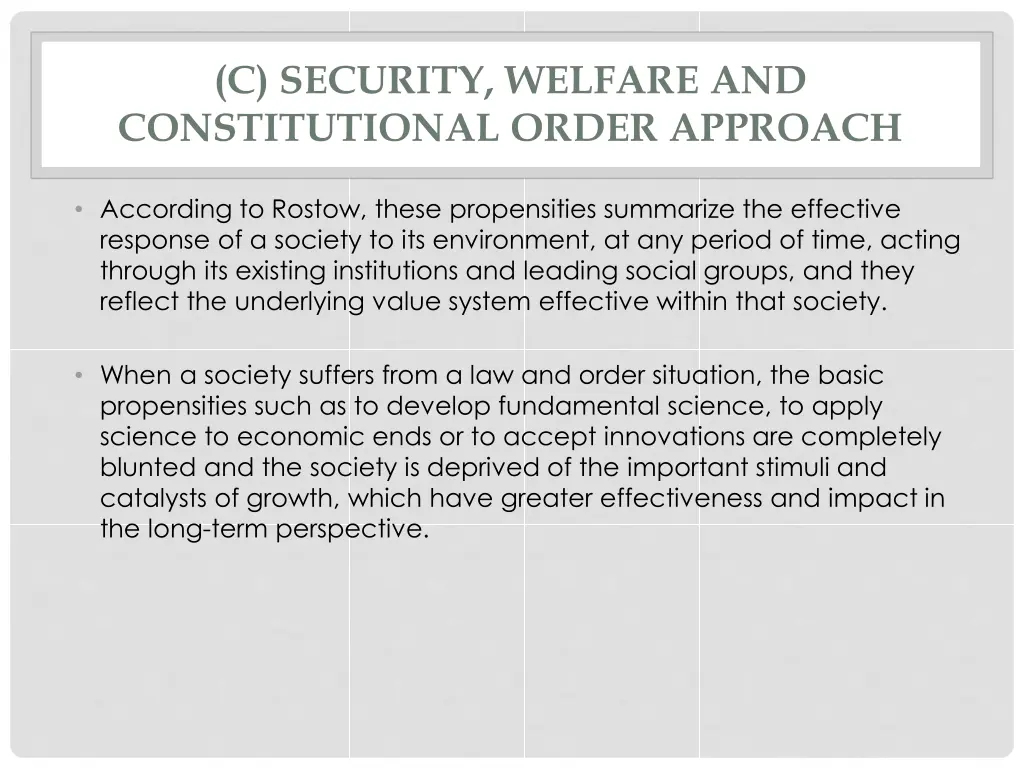 c security welfare and constitutional order 1