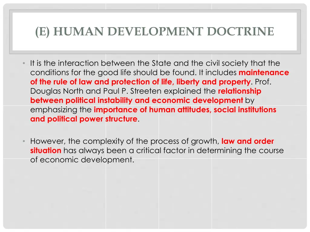 e human development doctrine 2