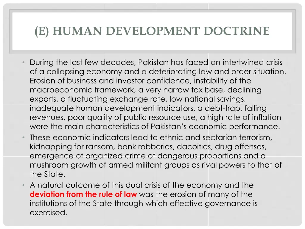 e human development doctrine 3