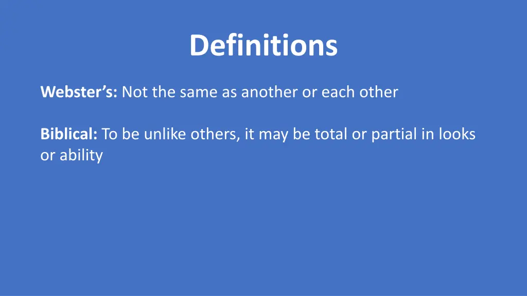 definitions