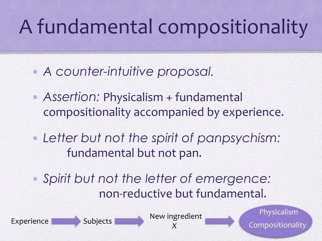 a fundamental compositionality