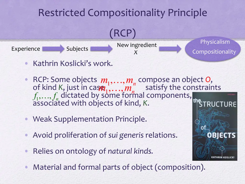 restricted compositionality principle