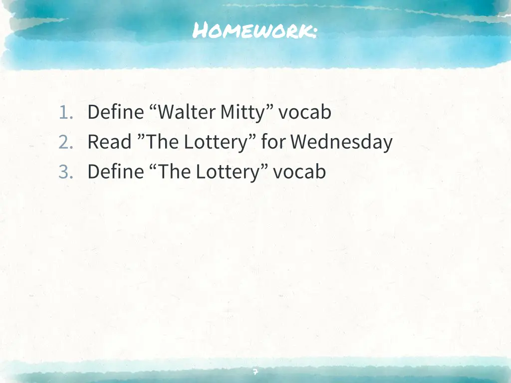 homework