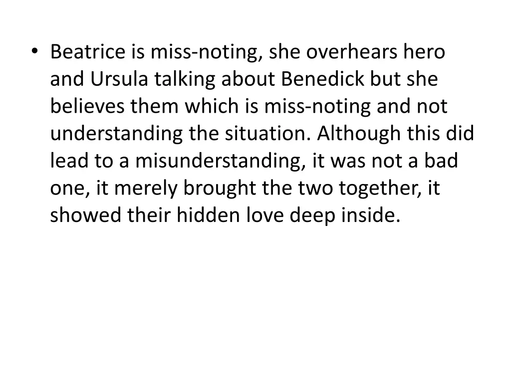 beatrice is miss noting she overhears hero