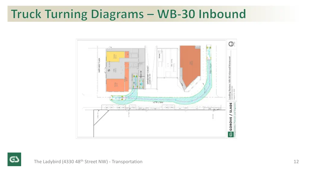 truck turning diagrams wb 30 inbound