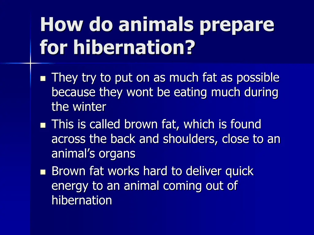 how do animals prepare for hibernation