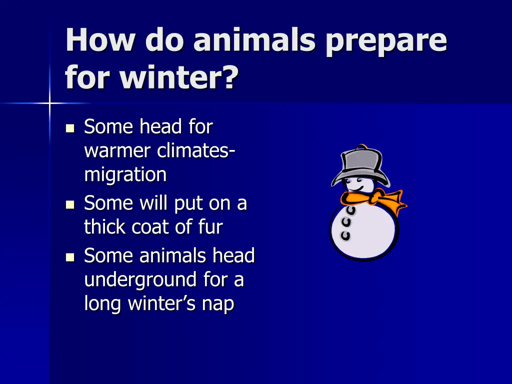 how do animals prepare for winter