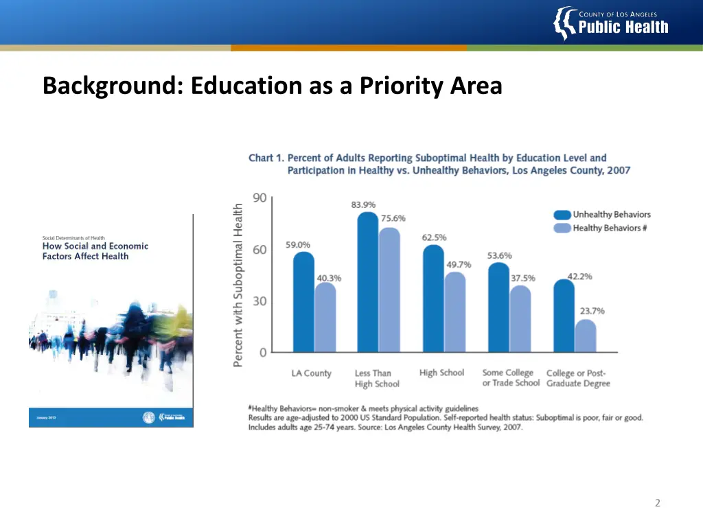 background education as a priority area