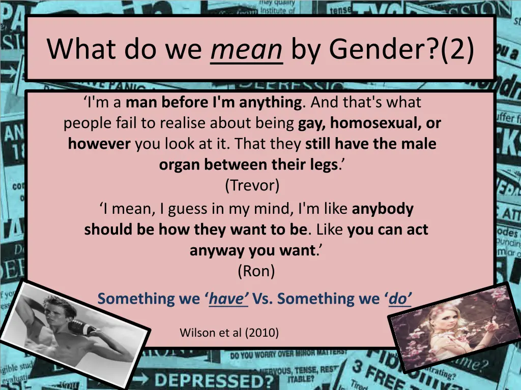 what do we mean by gender 2