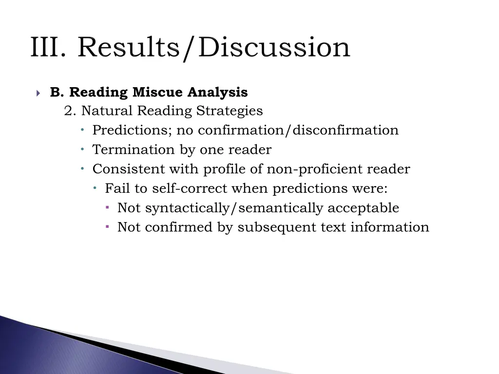 b reading miscue analysis 2 natural reading