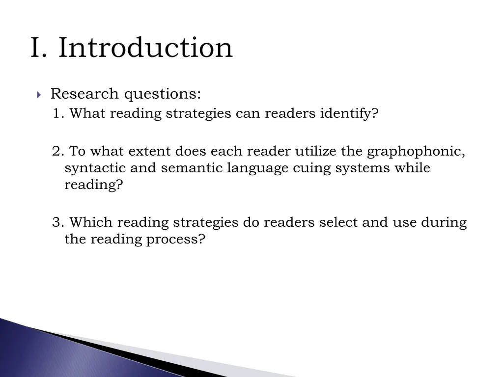 research questions 1 what reading strategies