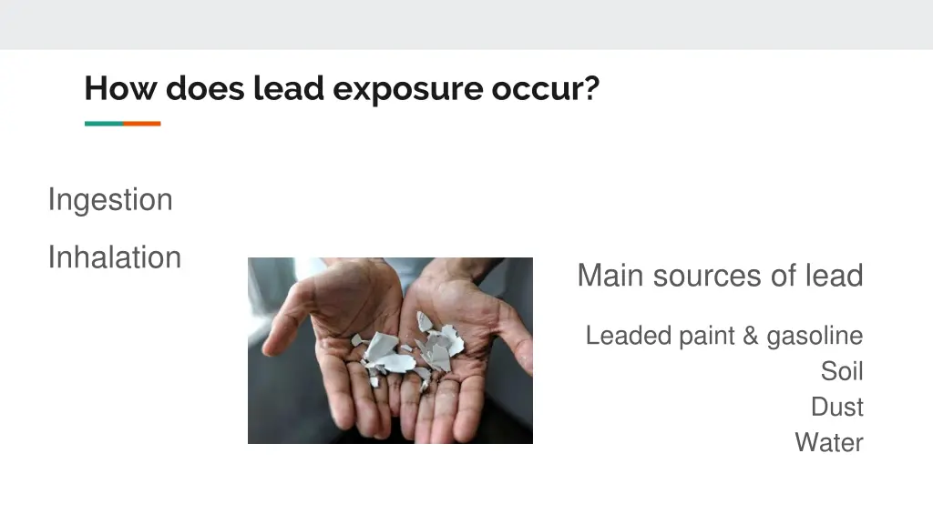 how does lead exposure occur