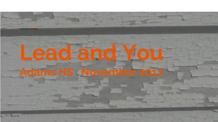 lead and you adams hs november 2017