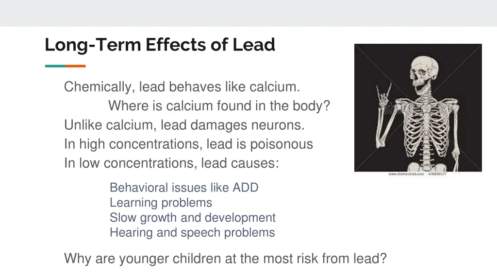 long term effects of lead