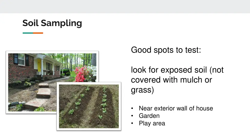 soil sampling