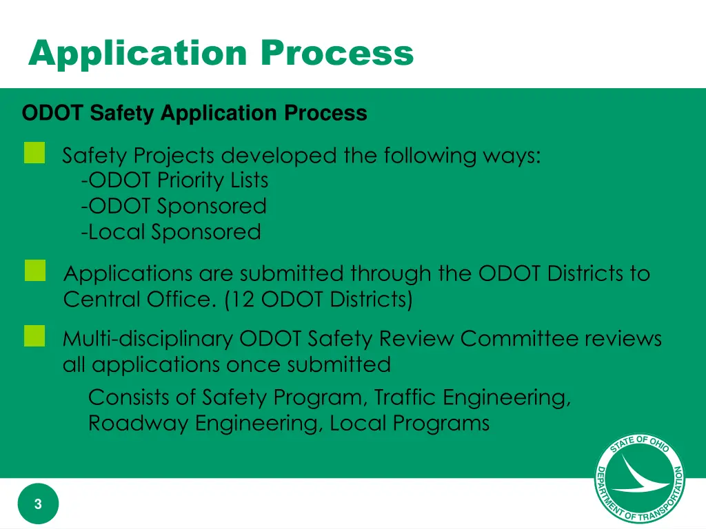 application process