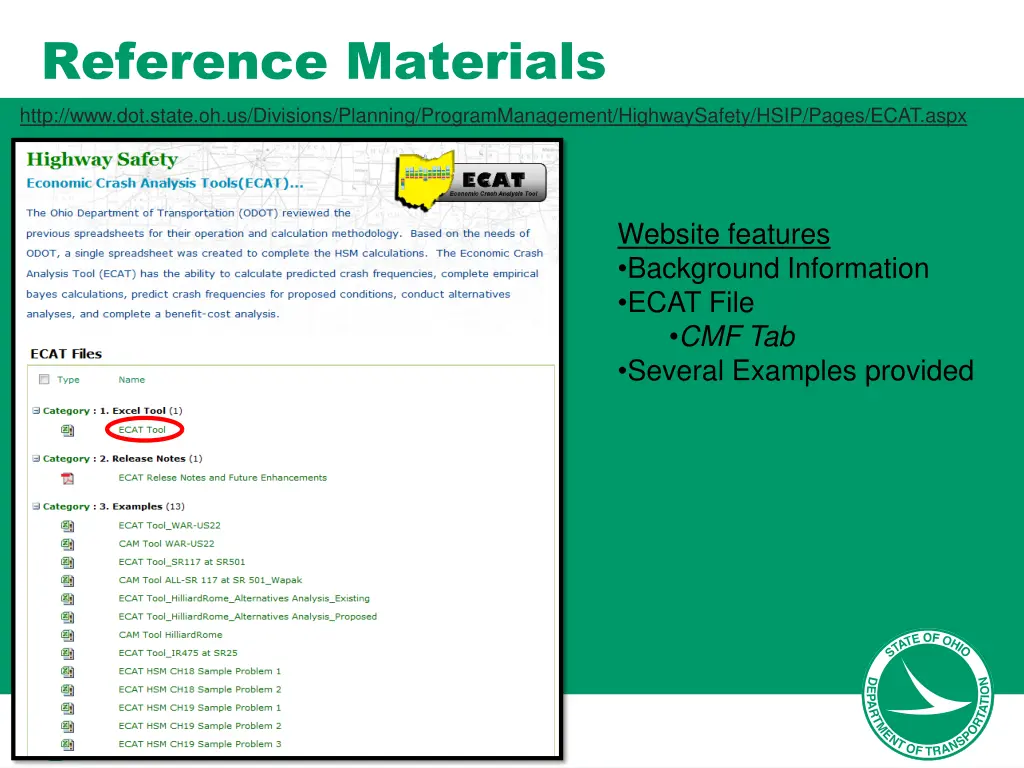 reference materials http www dot state