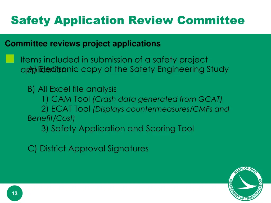 safety application review committee