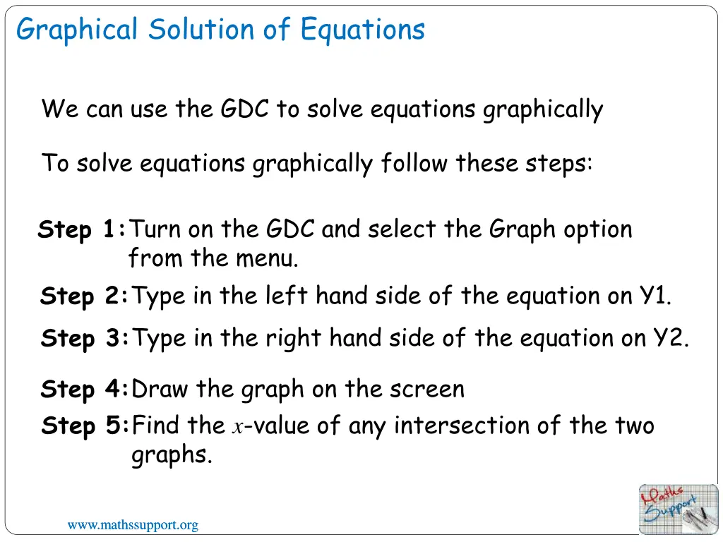 graphical solution of equations