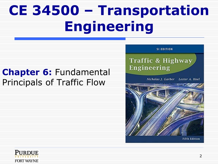 ce 34500 transportation engineering