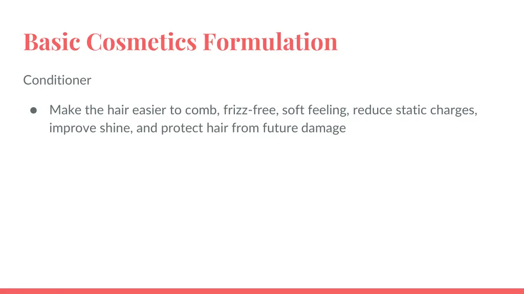 basic cosmetics formulation